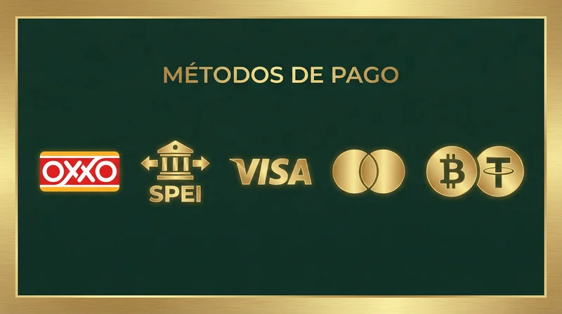 Métodos de pago disponibles en Strendus App